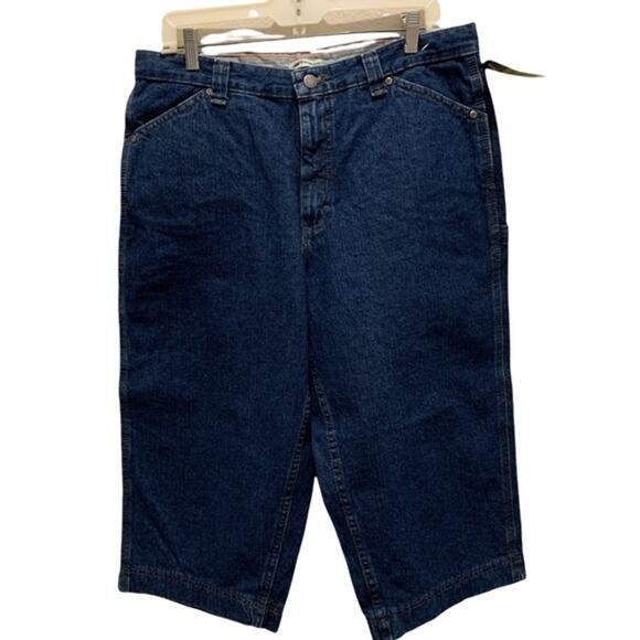 NEW Lee painter denim jean shorts. Size 14 medium color dark Stone. - Picture 1 of 6